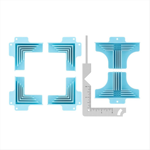 7 PACK Corner Guides for Chipboard Boxes,for Box Making Blue