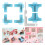 7 PACK Corner Guides for Chipboard Boxes,for Box Making Blue 2