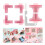7 PACK Corner Guides for Chipboard Boxes,for Box Making Pink 2