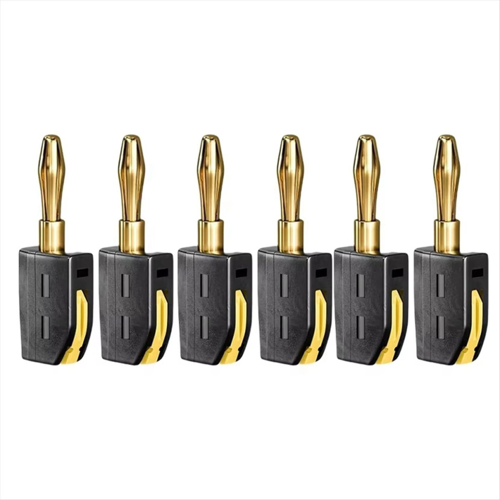 32A 4Mm Banana Plug Solderless Gold-Plated Connectors Black 4854124941697