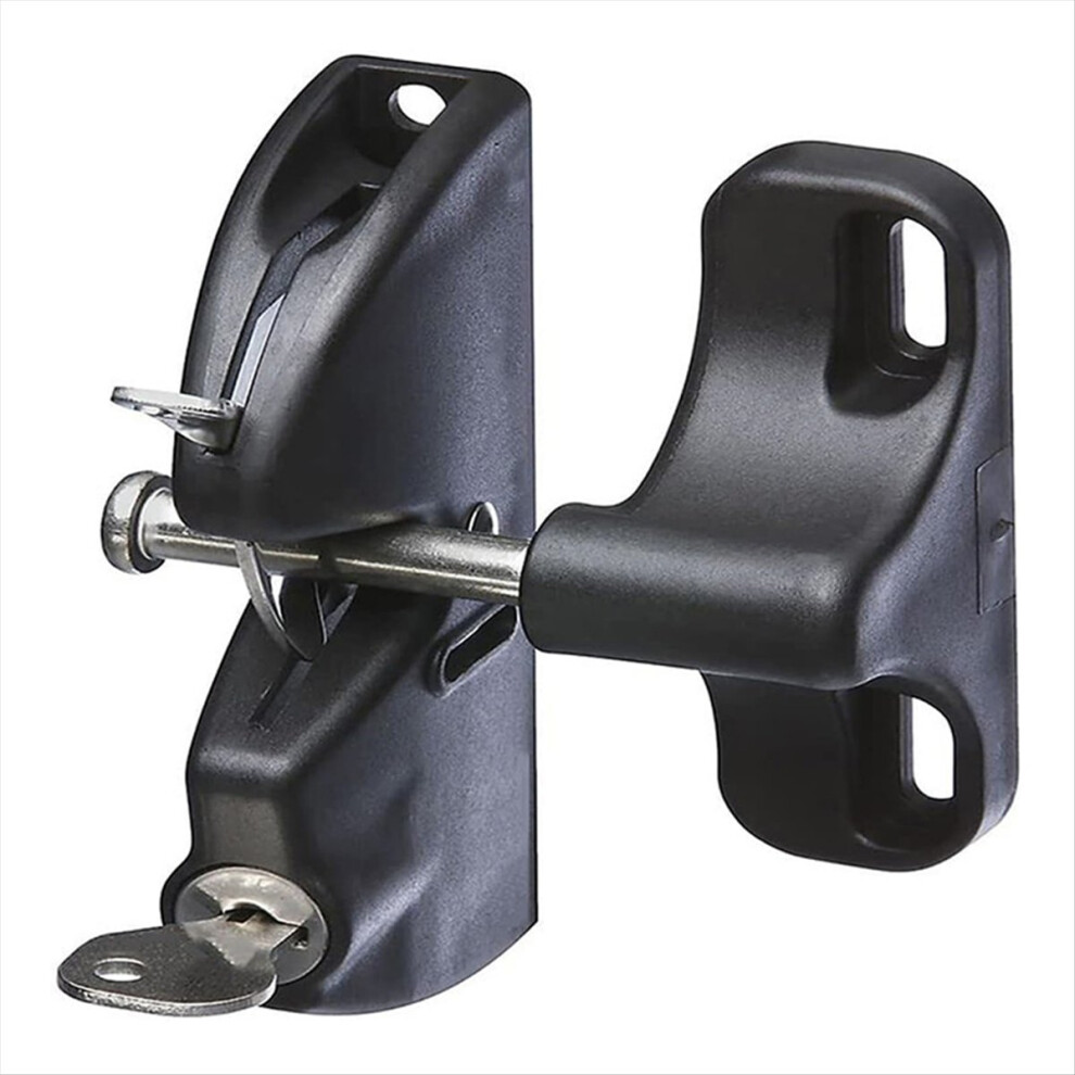 Double-Sided Automatic Locking Gate Latch,Key Lockable Fence Lock 4854124940102