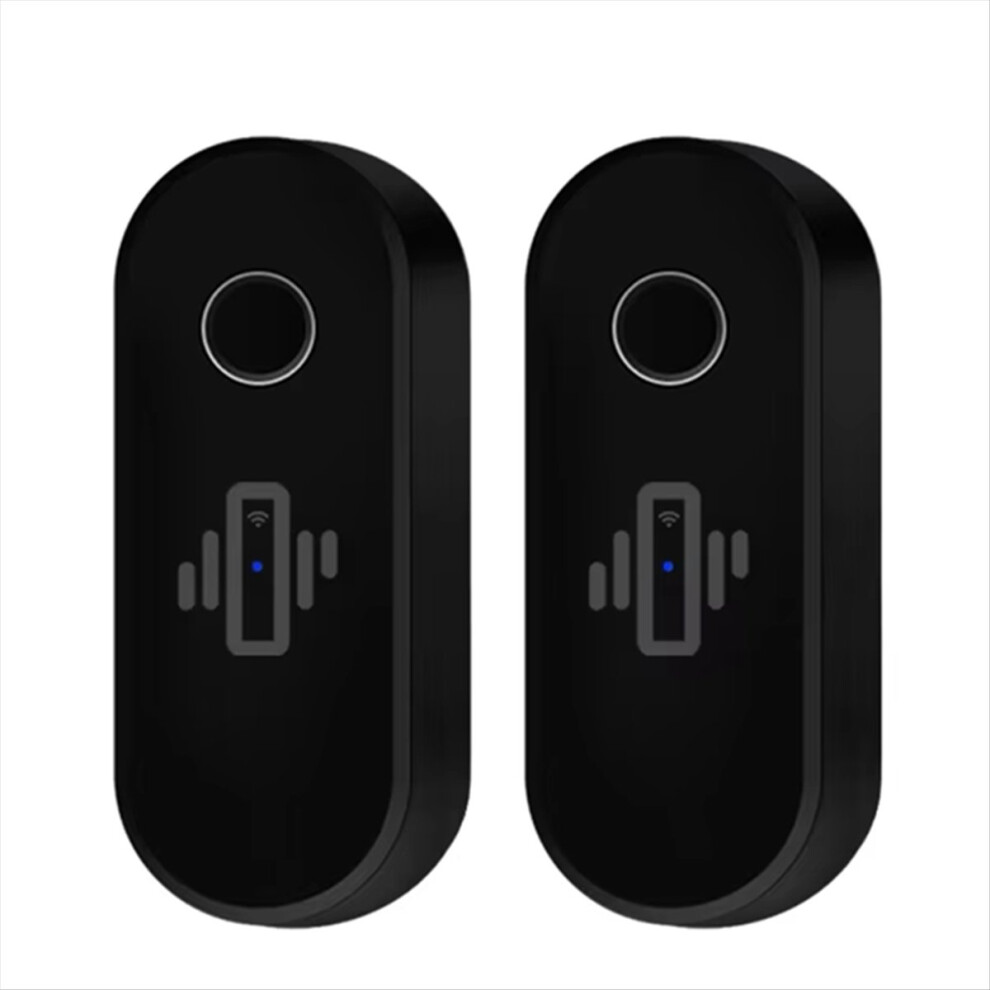 2Pcs Wifi Vibration Sensor Alarm Wireless Vibration Detector Black 4852896901130