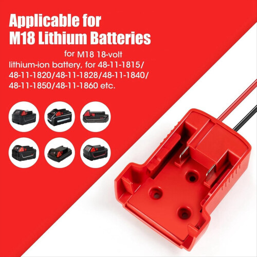 För 18V litiumjonbatteri-startkablar 12AWG-kabelström 1