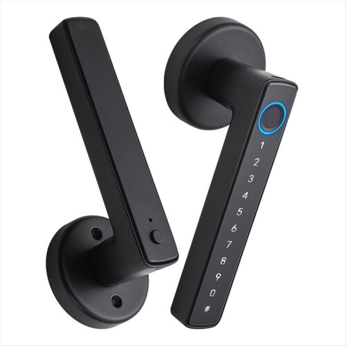 F6 Tuya Bluetooth Smart Fingeravtrycksdörrlås Elektronisk Knappsats RFID 1