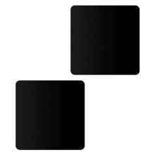 2St Zwart Acryl Spiegelbord Fotografie Props Voor Make-Up & Sieraden