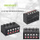 Mixer de áudio Mini estéreo de 4 canais, microfone passivo 5