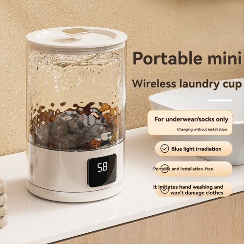 Rechargeable Cordless Underwear Washer With Led Display 2