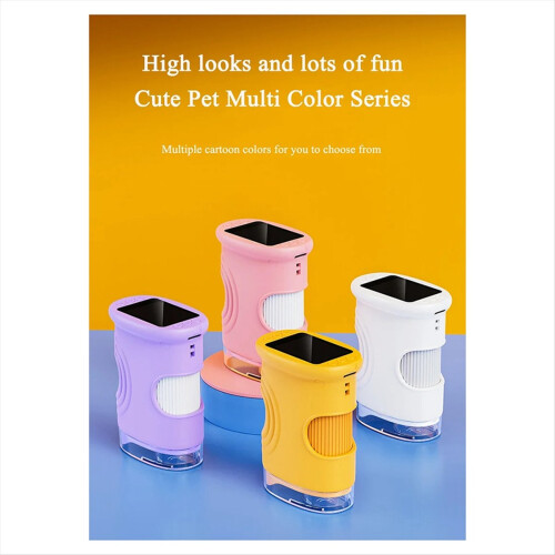 Microscópio portátil para crianças com tela HD de 2 polegadas 50-1000X amarelo 2