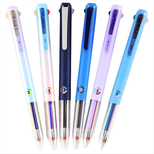 6 PCS Multicolor Pen, 18 Farben, 0,5 mm Multicolor Pen