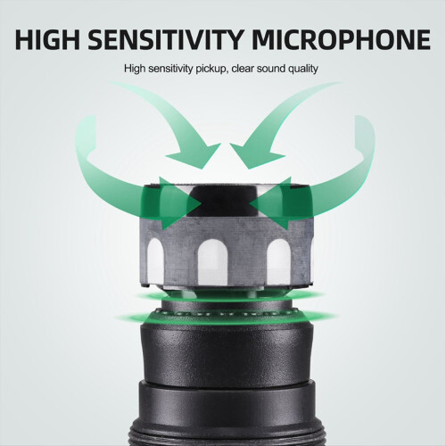 Audio Mixer with 2 Wireless Microphone 4 Channel UHF USB for PC EU 2