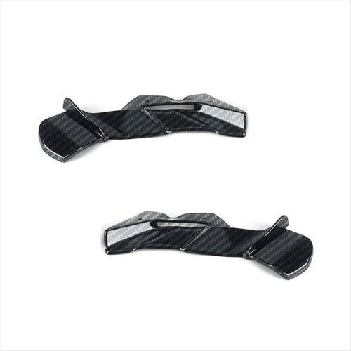 Spoiler dianteiro para motocicleta -6R preto 2