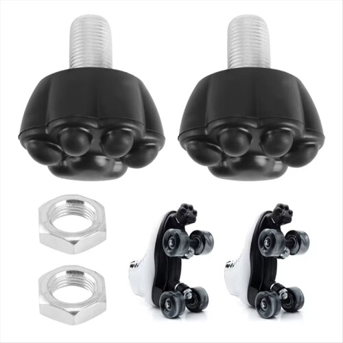 2Pcs Roller Skates Toe Stops 82A Replacement Black 1
