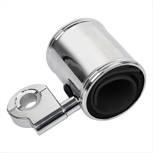 Universal Motorcycle Handlebar Drink Cup Holder Chrome for 2