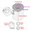 Universal Motorcycle Handlebar Drink Cup Holder Chrome for 4