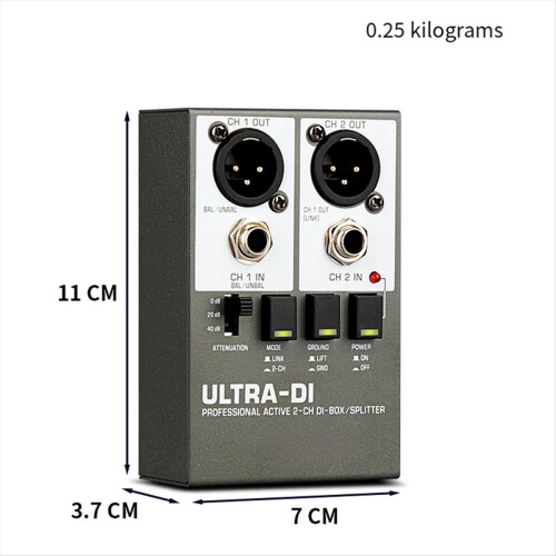 Νέο DI Box Audio Active 2-Channel High Frequency Interference 1