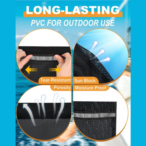 Leak-Proof Boat Storage Bag,Boat Storage Net Black & Gray 1