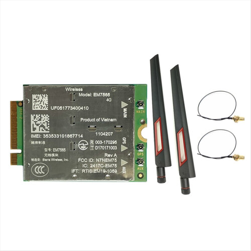 EM7565 4G LTE-modul + 2x 10DB antennesæt til trådløst modul til bærbar computer 2