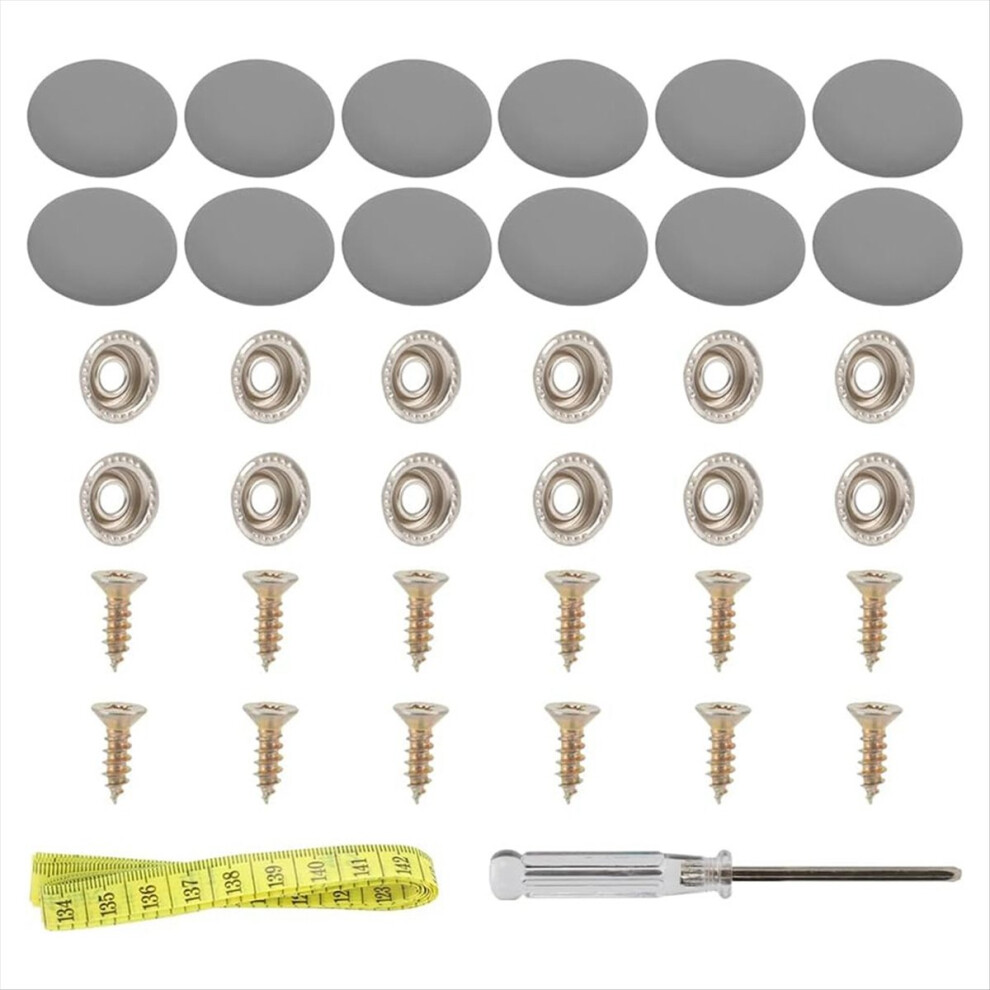 1Set Snap Upholstery Buttons Fit For Tufting Furniture Grey 4852896927994