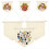 6 stk. lerretsbanner, blank treplugg 1