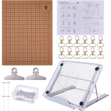 12 x 16 Zoll Makramee-Brett und 100 Stecknadeln mit verstellbarem Ständer