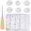 100 Sets T5 Plastic Snaps, White T5 Plastic Snaps No Need Tools 1