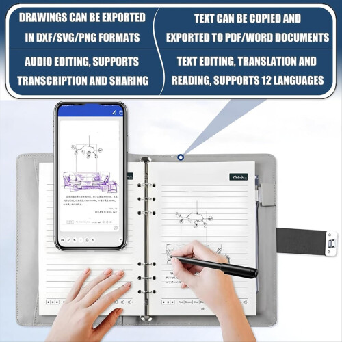 Syncify Digitaal Schetsboek A5 Uitwisbaar Papier - Navulling B 1
