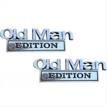 2 sztuki metalowych naklejek 3D z emblematem samochodowym „Old Man Edition”