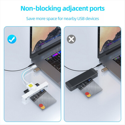 USB2.0 Bank Chip Card Reader for / OS / Android 1