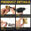 2 Pcs Gold Loop Wall Plate Post Queue Barrier 4