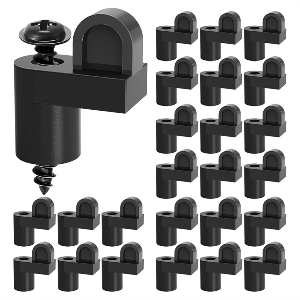 3/8 In Nylon Window Screen Clip With Screws Offset 24Pcs 4852896935616