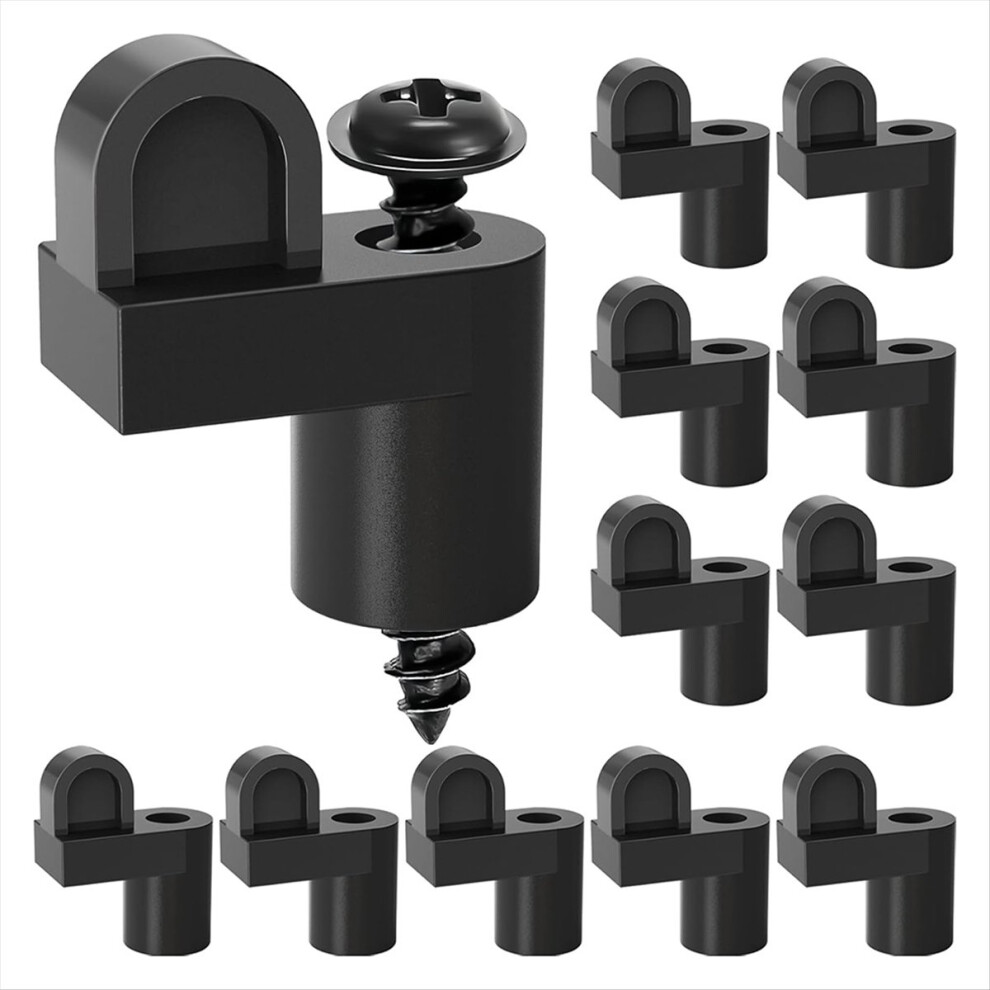 3/8 In Nylon Window Screen Clip With Screws Offset 12Pcs 4852896935609