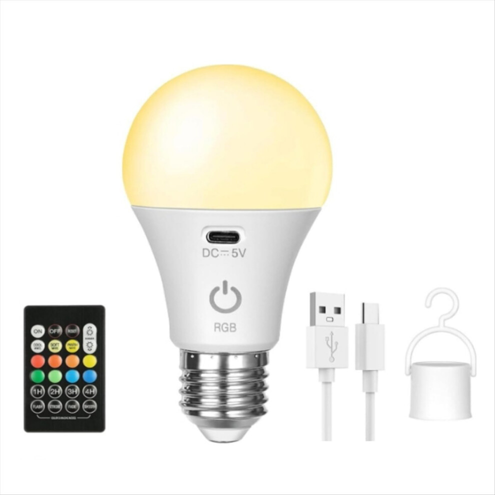 LED Rechargeable Light Bulbs Smart RGB Changing Bulb with Hook-image-OPC-PMCXW7W-NEW