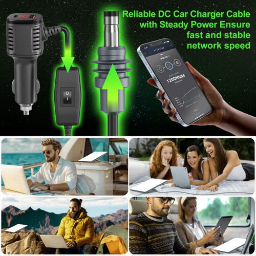 5m Mini Digital Car Charging -virtajohtoon DC-virtalähteeseen 2