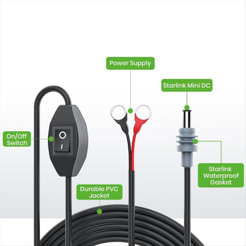 Für Mini-O-Ring-DC-Ladekabel, 3 Meter/10 Fuß 2