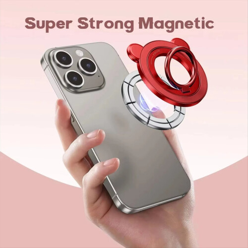 Supporto magnetico per telefono, supporto portatile per anello da dito, blu 2