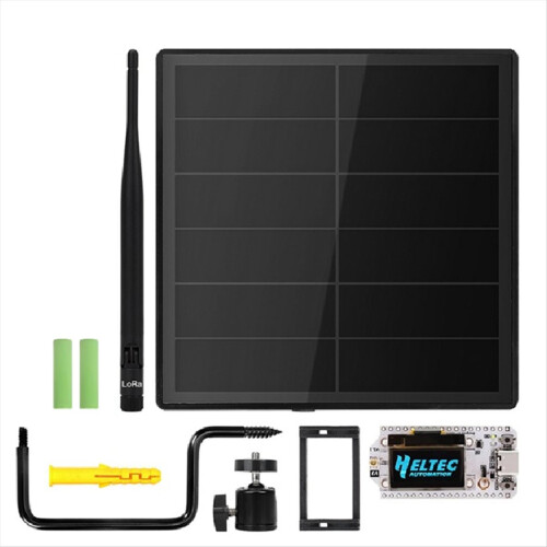 D5 Solarknoten mit 5V Solarpanel Heltec ESP32 LoRa 32 V3