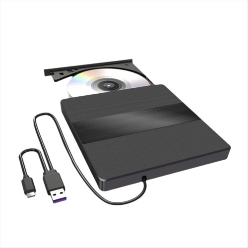 Cititor CD DVD extern USB 3.0 tip C pentru PC, laptop și desktop 2