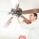 Deckenventilatorflügel-Armersatz 4 Stück Grün Bronze 3