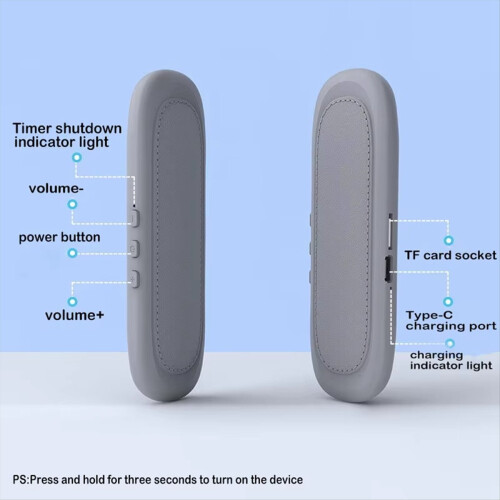 Μίνι ηχείο Bluetooth με οστική αγωγιμότητα, ασύρματη μπάρα ήχου Sleep Aid 2