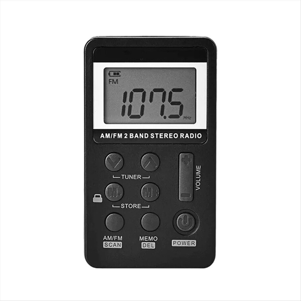Mini Radio Am/Fm Receiver With Lcd Battery A 4852896943611