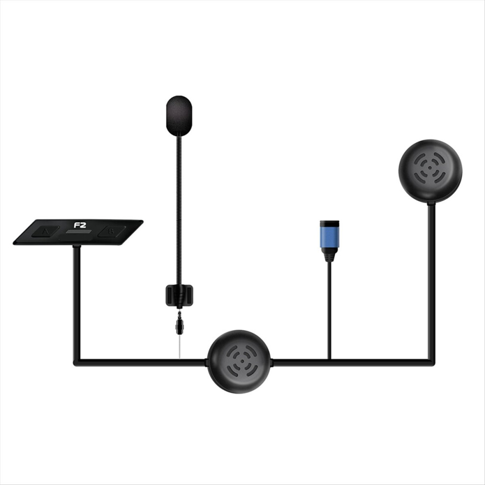 F2 Helmet Intercom Bluetooth 5.0 Motorcycle Wireless Headset 4852896945936