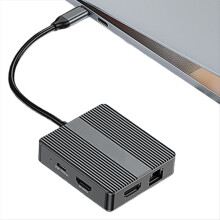 Hub USB C Adattatore USB3.2 Hub di tipo C Docking station per laptop B