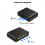 Hub de switch de rede RJ45 1 entrada 4 saídas conversor 1000 Mbps 7