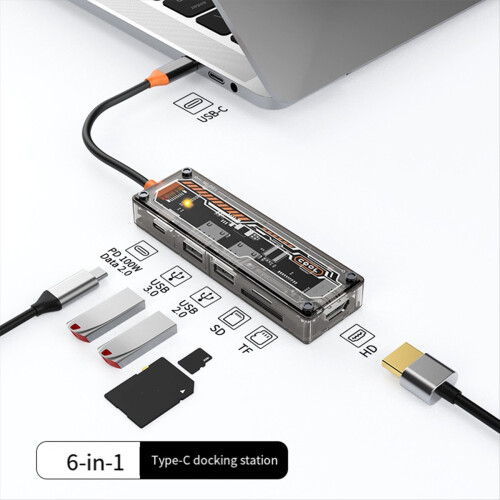 USB C-dockingstation til kompatibel 4K 30Hz-skærm til pc 1