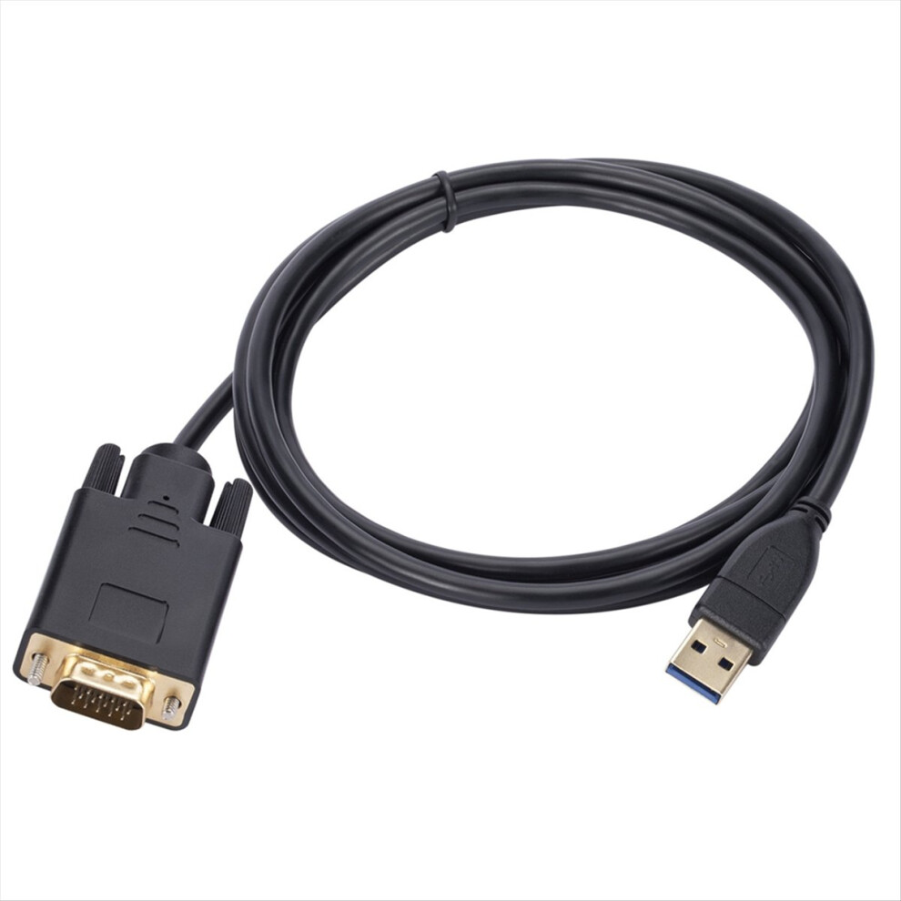 1.8M Usb 3.0 To Vga Cable Usb3.0 Male To Vga Male Converter Adapter 4852896950008