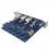Type C USB 3.2 Gen1 PCIE-korthub 2 porte TYPE-C 3 USB-A 2