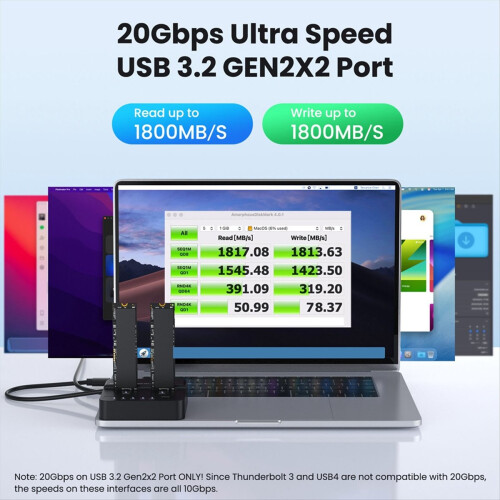 Σταθμός σύνδεσης SSD M.2 για αντιγραφέα μονάδων στερεάς κατάστασης NVME (EU) 2