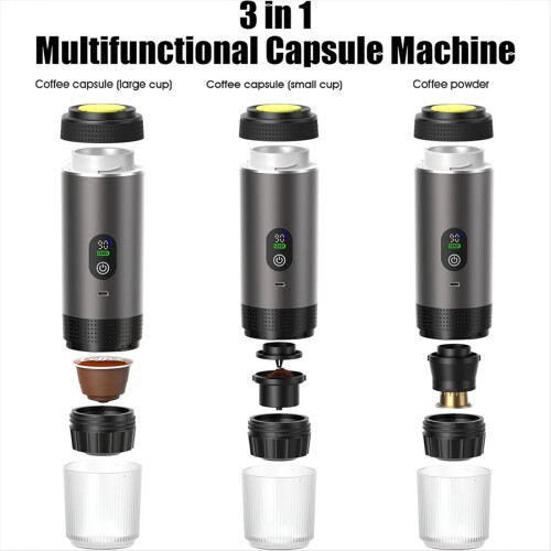 Electric Espresso Machine - 20Bar Self‑Heating Camping Coffee Maker 1