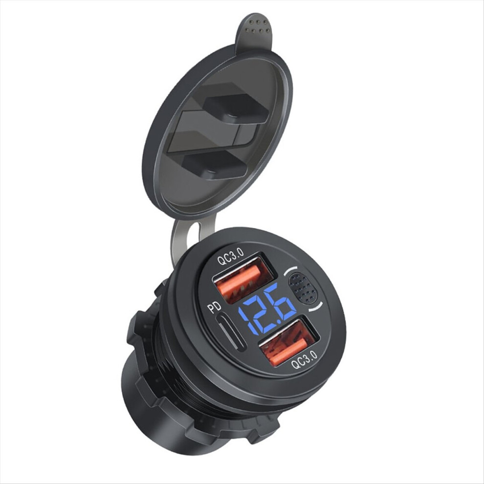 Usb Outlet Car Charger Dual Qc3.0 & Pd 3 Ports 4852896953931