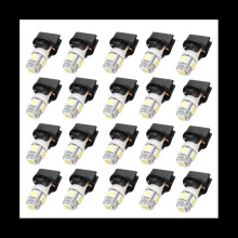 10X T10 Białe 5050 194 Żarówki LED Lampa kontrolna z gniazdem
